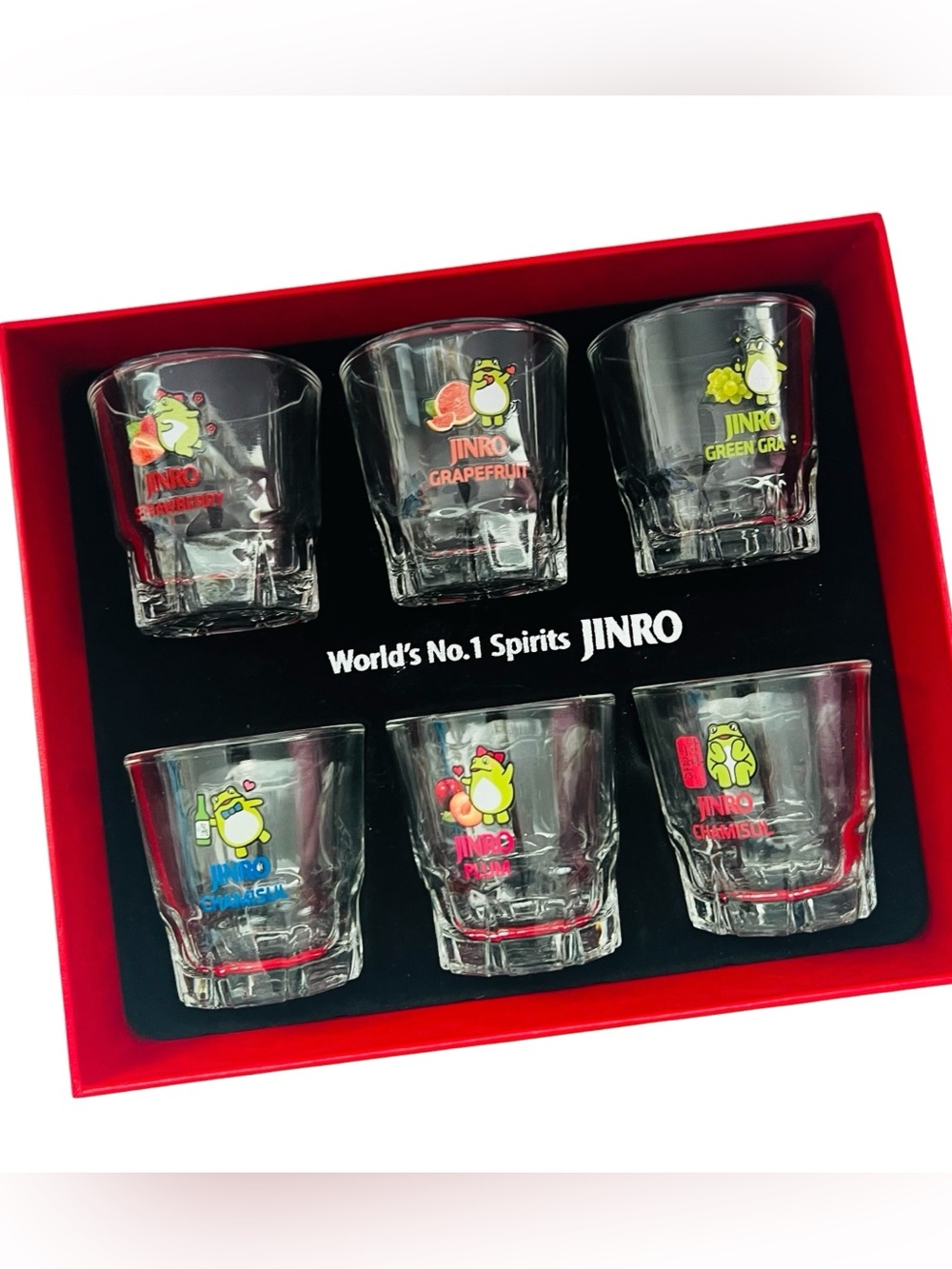 Jinro Shot Glasses Set of 6 
New in box
▪️C309